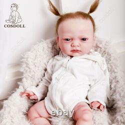 COSDOLL 17in Reborn Baby Dolls Full Silicone Newborn Girl Toddler Handmade Gifts