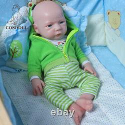 COSDOLL 18.5Realistic Newborn BOY Full Body Silicone Reborn Baby Dolls Gift Toy