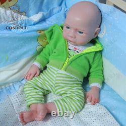 COSDOLL 18.5Realistic Newborn BOY Full Body Silicone Reborn Baby Dolls Gift Toy