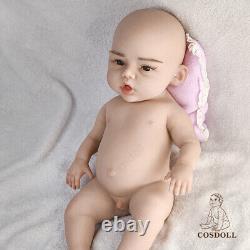 COSDOLL 18 Reborn Baby Doll Lifelike Newborn Boy Doll Gift Full Body Silicone