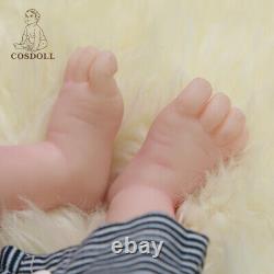 COSDOLL 19''Big Boy Reborn Baby Doll Newborn Full Body Silicone Toddler Toy Gift
