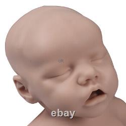 DIY Unpainted 45cm Girl Reborn Doll Soft solid Silicone blank Newborn Baby gift