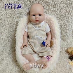 Full Body Silicone Cute Boy Newborn Doll 20Lifelike Reborn Baby Doll Gifts