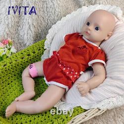 IVITA 18'' Floppy Silicone Reborn Baby Floppy Silicone Girl Kids Xmas Gift