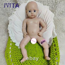 IVITA 18'' Full Solid Silicone Reborn Baby Floppy Silicone Boy Xmas Gift