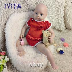 IVITA 18''Handmade Baby Girl Lifelike Full Body Silicone Reborn Doll Xmas Gifts