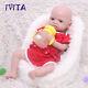 IVITA 19'' Full Silicone Newborn Girl Doll Vivid Infant Kids Playmate Gifts