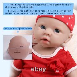 IVITA 19'' Full Silicone Reborn Baby Girl Realistic Newborn Silicone Doll Gift