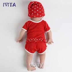 IVITA 20Big Boy and Girl Doll Reborn Baby Full Silicone Doll Xmas Gifts