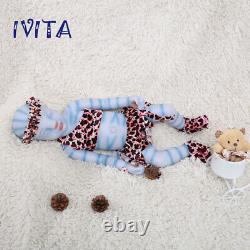 IVITA 20'' Floppy Silicone Reborn Doll Newborn Baby Girl 2900g Xmas Gift Toy