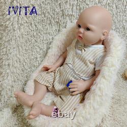 IVITA 20'' Full Platinum Silicone Reborn Doll Silicone Baby Boy Kids Gift