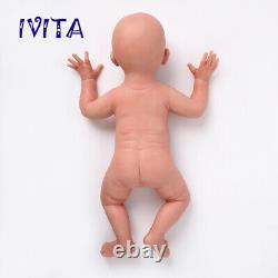 IVITA 20'' Full Silicone Reborn Baby Sleeping Doll Newborn Baby Girl Xmas Gift