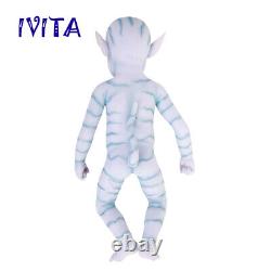IVITA 20'' Full Soft Silicone Reborn Baby Doll Avatar Newborn Girl Toy Xmas Gift
