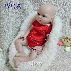 IVITA 20'' Full Soft Silicone Reborn Doll 7.7lbs Silicone Baby Girl Holiday Gift