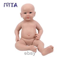 IVITA 20'' Handmade Soft Silicone Reborn Doll Newborn Baby Girl Xmas Gift Toy