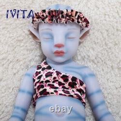 IVITA 20\'\' Platinum Silicone Reborn Doll Newborn Baby Girl Kids Xmas Gift Toy