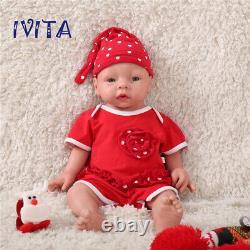 IVITA 20'' Soft Silicone Reborn Baby Girl Kids Birthday Gift Silicone Doll