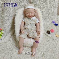 IVITA 20'' Soft Silicone Reborn Doll 7.0lbs Eyes Clsoed Sleeping Baby Boy Gift