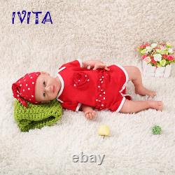 IVITA 20'' Soft Silicone Reborn Doll Lifelike Floppy Newborn Baby Girl Toy Gift
