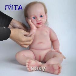 IVITA 20'' Soft Silicone Reborn Doll Rooted Hair Baby GIRL Toy Xmas Gift 5000g