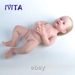 IVITA 20'' Soft Silicone Reborn Doll Rooted Hair Baby GIRL Toy Xmas Gift 5000g
