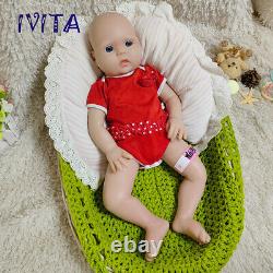 IVITA 20'' Squishy Silicone Reborn Doll Silicone Baby Girl Children Gift