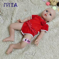 IVITA 20'' Squishy Silicone Reborn Doll Silicone Baby Girl Children Gift