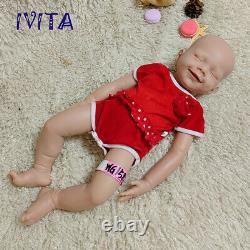IVITA 20'' Vivid Soft Silicone Reborn Doll Lifelike Sleeping Baby Girl Gift