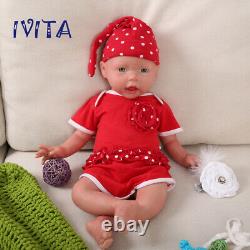 IVITA 20inch Newborn Baby Girl Silicone Reborn Baby Doll Kids Xmas Gift
