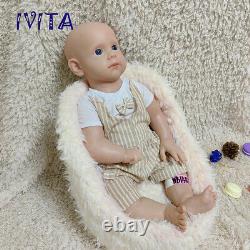 IVITA 21'' Adorable Soft Silicone Reborn Baby Silicone Boy Doll Kids Xmas Gift