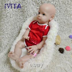 IVITA 21'' Full Body Soft Silicone Reborn Baby Girl Floppy Silicone Doll Gift