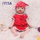 IVITA 21'' Silicone Reborn Girl Infant Doll Kids Christmas Silicone Doll Gift