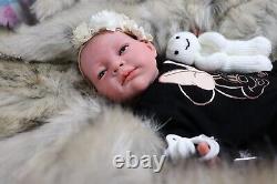 REBORN Baby Childrens Range doll Artist 11yrs ChickyPies Marie BLUE EYES + GIFT