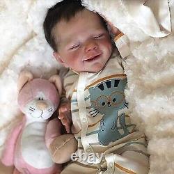 Reborn 18 Inch Cute Boy Realistic Baby Doll Silicone Full Body Birthday Set Gift