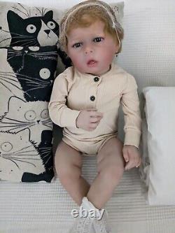 Reborn Baby Doll 3D Skin Paint Soft Silicone Toy Girl Gift Toddler 70 CM/55 CM