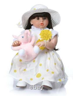 Reborn Baby Doll Toddler Girl 28 Soft Silicone Vinyl Children Toy Summer Gift