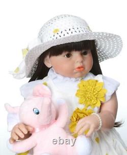 Reborn Baby Doll Toddler Girl 28 Soft Silicone Vinyl Children Toy Summer Gift