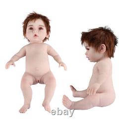 Silicone Baby Girl 47CM Rebirth Doll Newborn Baby Toy Kids Gift Posable Bendable