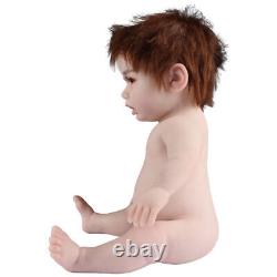 Silicone Baby Girl 47CM Rebirth Doll Newborn Toy Kids Gift Bendable Multi-color