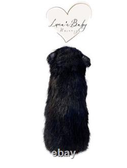 Silicone Black Hair Bear Adoption Reborn Bear Gift Set