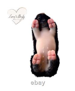 Silicone Black Hair Piglet Adoption Reborn Pig Gift Set
