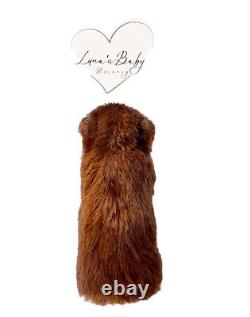 Silicone Brown Bear Adoption Reborn Teddy Gift Set