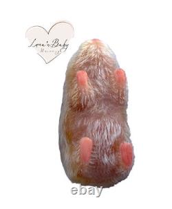Silicone Hamster, Golden Hair Hammy Adoption Reborn Hamster Gift Set