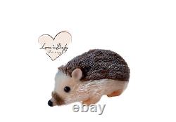 Silicone Hedgehog Adoption Gift Set, Light Brown Hair Silicone Hedgehog