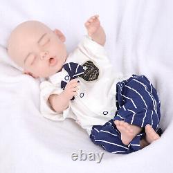 Sleeping Full Body Silicone Reborn Dolls Real Newborn Baby Girl Boy Gift for Kid
