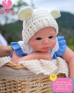 VACOS 22'' Kids Playmate Lifelike Girl Baby Handmake Silicone Reborn Dolls Gift