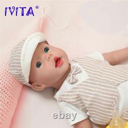 Xmas Gift 50cm 4kg Lifelike Full Body Soft Silicone Rebirth Baby Doll Lovely Boy