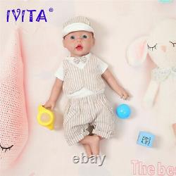 Xmas Gift 50cm 4kg Lifelike Full Body Soft Silicone Rebirth Baby Doll Lovely Boy